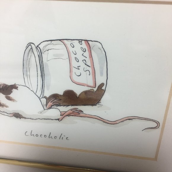 Vintage Art Reproduction of Chocoholic Mouse - Picture 5 of 15